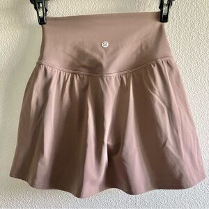 Lululemon Align Skirt build in shorts Skort Taupetastic Taupe tan sz 2 worn once